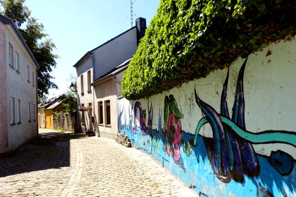 Een van de vele gezellige straatjes in het stadscentrum van Arlon