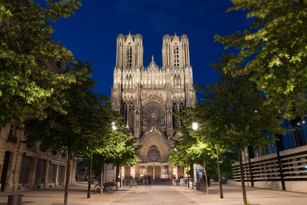 The Notre Dame cathedral in Reims