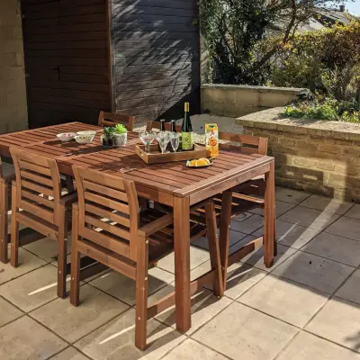 Our sunny terrace - a perfect spot for a glass of Maitrank